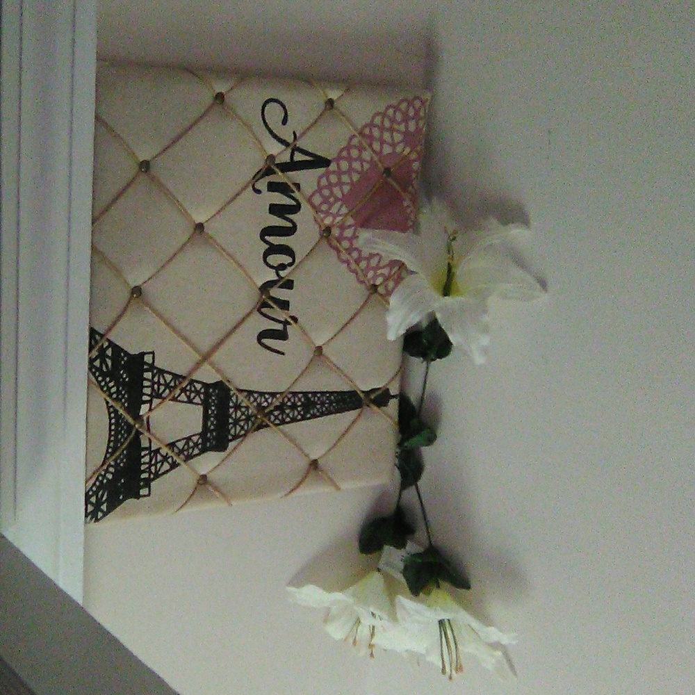 Picture and flowers